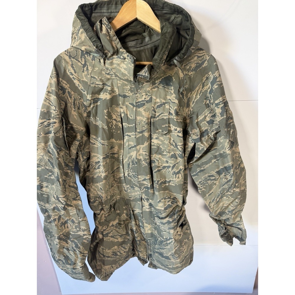 USAF ABU Gore Tex Parka Large Regular ECWCS APECS Digital Camo Military Jacket